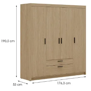 Obrazek Szafa Elena 4D 2S dąb olejowany