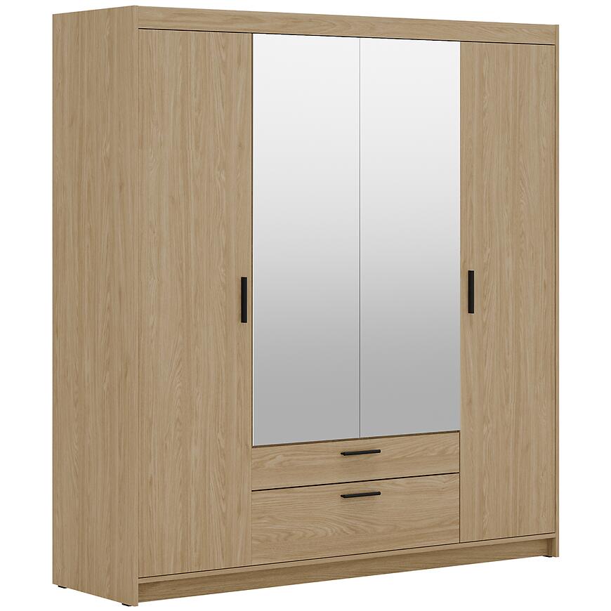 Szafa Elena 4D 2S lustro dąb olejowany