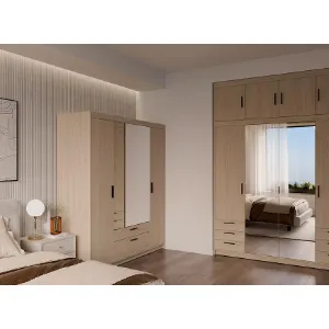 Obrazek Szafa Elena 4D 2S lustro dąb olejowany