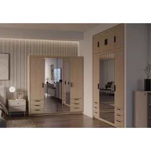 Obrazek Szafa Elena 4D 6S lustro dąb olejowany