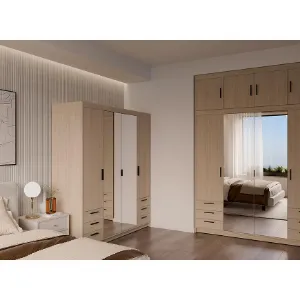 Obrazek Szafa Elena 4D 6S lustro dąb olejowany