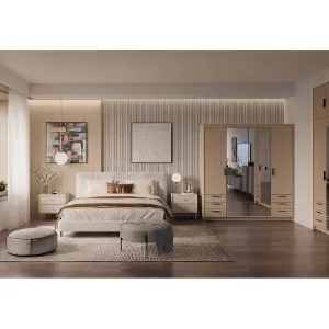 Obrazek Szafa Elena 4D 6S lustro dąb olejowany