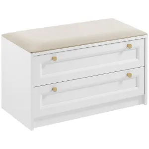 Obrazek Ławka Rel LWK biały/beż