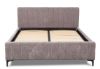 Obrazek Łóżko tapicerowane z pojemnikiem Glow 160x200 brąz kamienny
