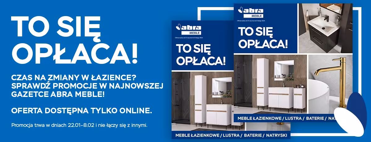 Tańsze meble i wyposażenie łazienki. To się opłaca!