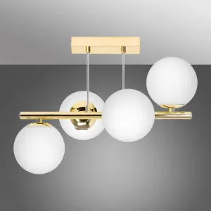 Obrazek Lampa Ceres 2942/Z-A-4 złoty LW4