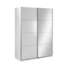 Obrazek Szafa dwudrzwiowa z lustrem Asti 150 biały mat