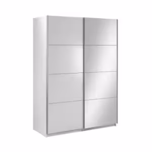 Obrazek Szafa dwudrzwiowa z lustrem Asti 150 biały mat