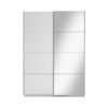 Obrazek Szafa dwudrzwiowa z lustrem Asti 150 biały mat