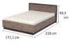 Obrazek Łóżko z pojemnikiem Lati 160x200 dąb viking