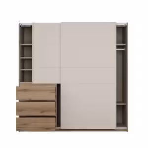 Obrazek Szafa dwudrzwiowa z szufladami Cherino