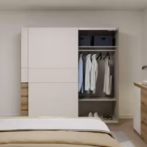 Obrazek Szafa dwudrzwiowa z szufladami Cherino