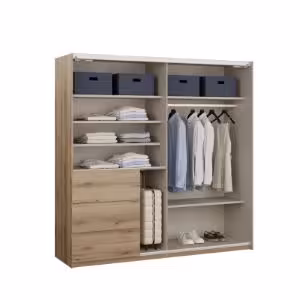 Obrazek Szafa dwudrzwiowa z szufladami Cherino