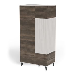 Obrazek Szafa Felicjan 2 kaszmir/orzech/czarny