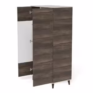 Obrazek Szafa Felicjan 2 kaszmir/orzech/czarny