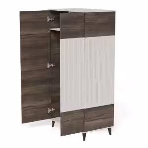 Obrazek Szafa Felicjan 2 kaszmir/orzech/czarny