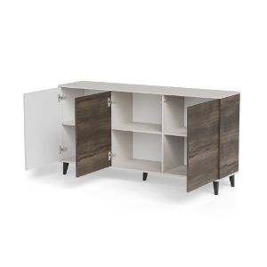 Obrazek Komoda Felicjan 2 KM-1 kaszmir/orzech/czarny