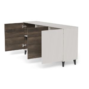 Obrazek Komoda Felicjan 2 KM-1 kaszmir/orzech/czarny