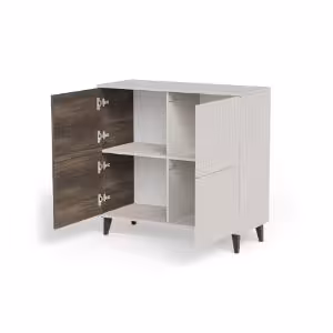 Obrazek Komoda Felicjan 2 KM-2 kaszmir/orzech/czarny