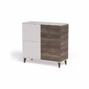 Obrazek Komoda Felicjan 2 KM-2 kaszmir/orzech/czarny