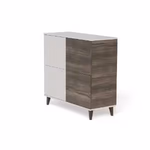 Obrazek Komoda Felicjan 2 KM-2 kaszmir/orzech/czarny