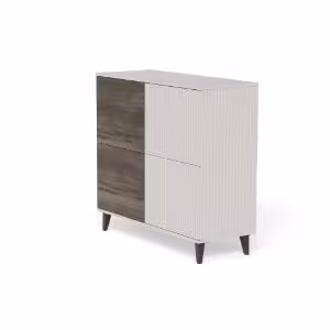 Obrazek Komoda Felicjan 2 KM-2 kaszmir/orzech/czarny