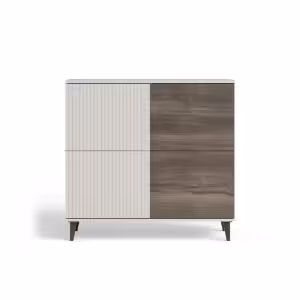 Obrazek Komoda Felicjan 2 KM-2 kaszmir/orzech/czarny