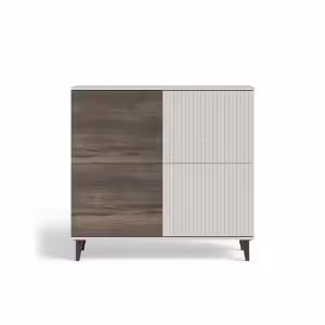 Obrazek Komoda Felicjan 2 KM-2 kaszmir/orzech/czarny