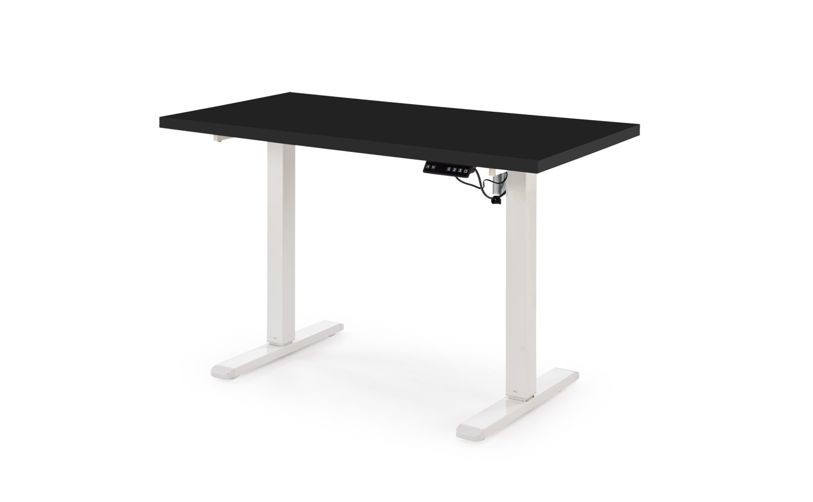 Biurko Birs z funkcją regulacji wysokości czarny/biały