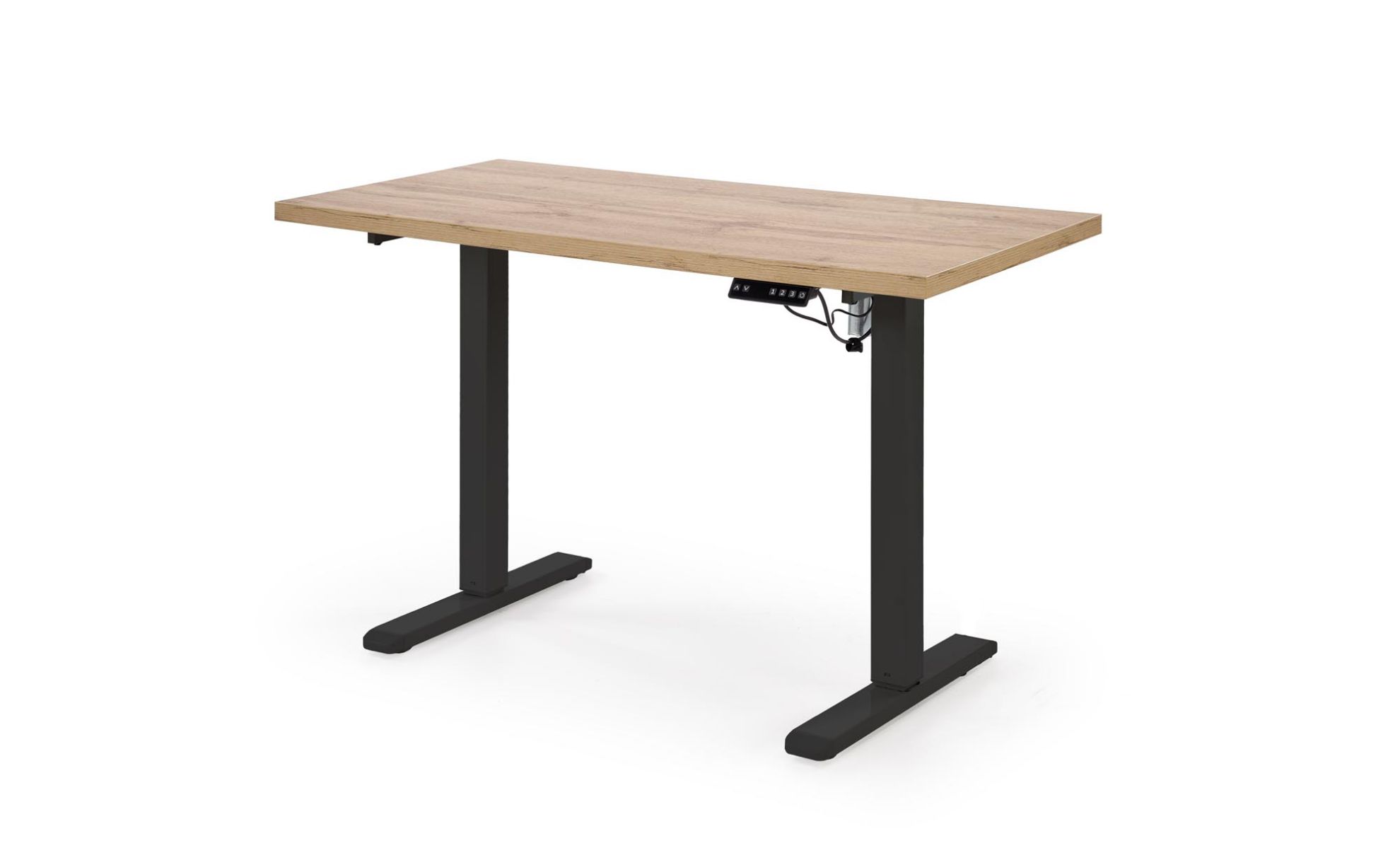 Biurko Birs z funkcją regulacji wysokości dąb artisan/czarny