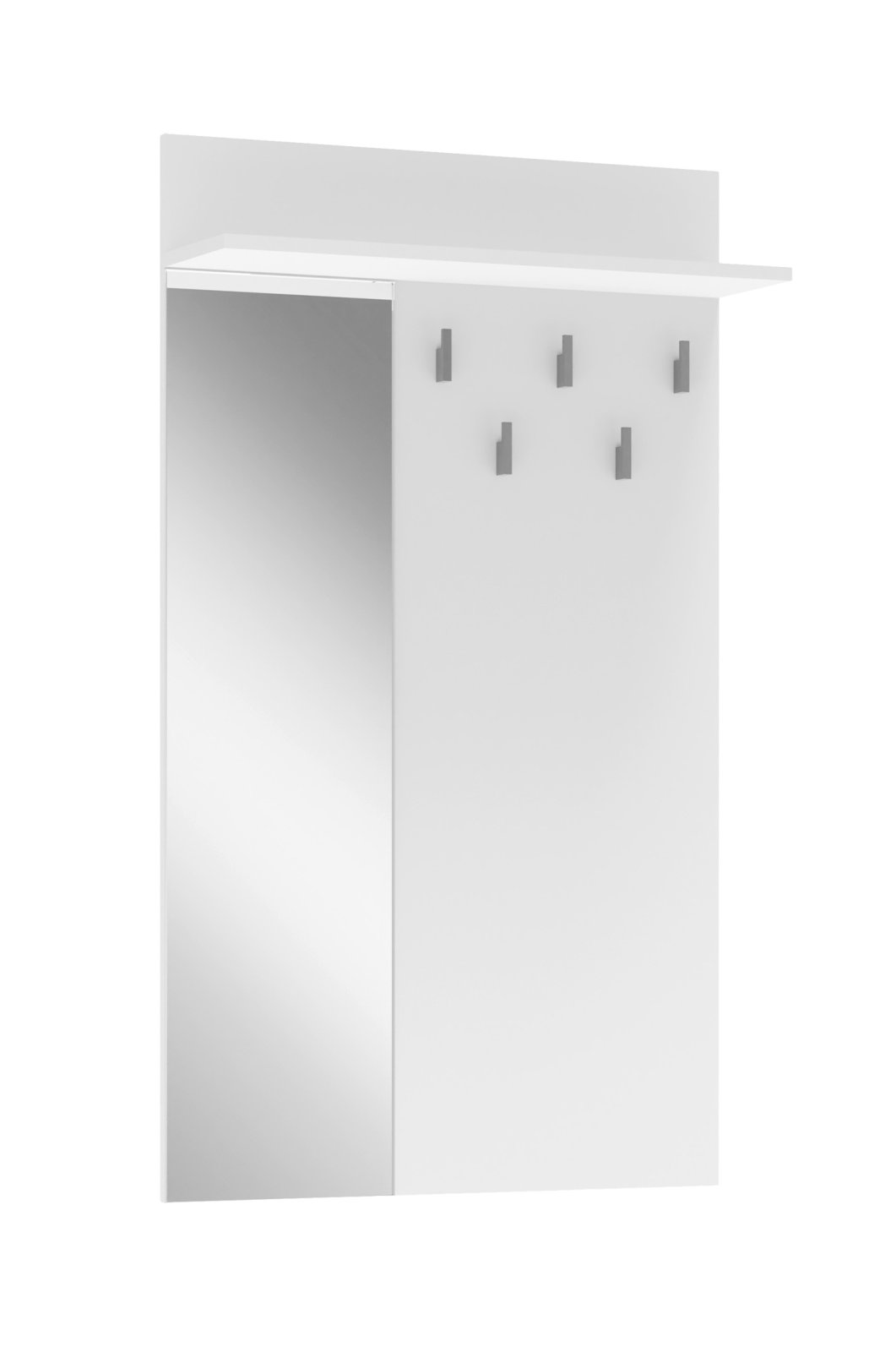 Wieszak Wiza z lustrem biały