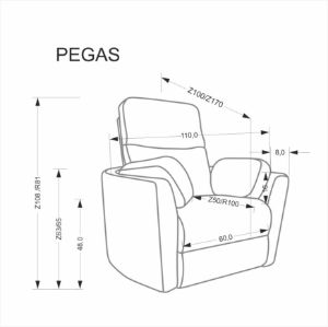 Obrazek Fotel wypoczynkowy Ophelia miętowy