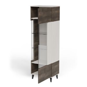 Obrazek Witryna Felicjan 2 kaszmir/orzech/czarny