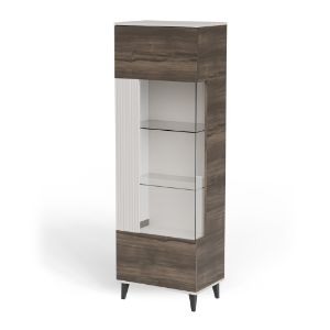 Obrazek Witryna Felicjan 2 kaszmir/orzech/czarny