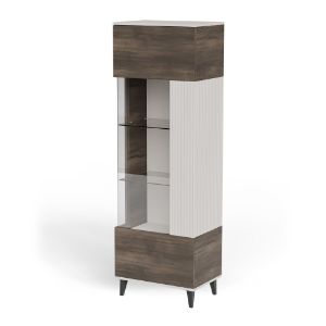 Obrazek Witryna Felicjan 2 kaszmir/orzech/czarny