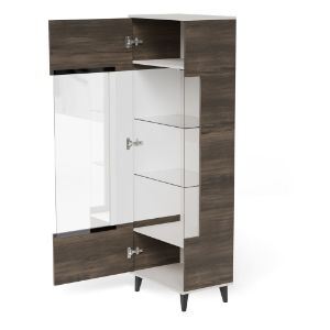 Obrazek Witryna Felicjan 2 kaszmir/orzech/czarny