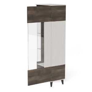 Obrazek Witryna Felicjan 2 kaszmir/orzech/czarny