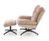 Obrazek Fotel z podnóżkiem - funkcja kołyski Elyuon beżowy