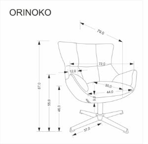 Obrazek Fotel wypoczynkowy Olen popielaty