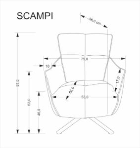 Obrazek Fotel wypoczynkowy Scarner cappuccino