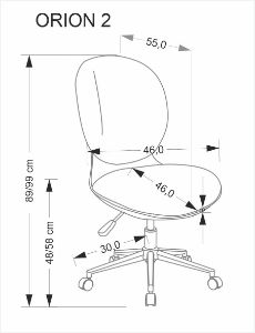 Obrazek Fotel młodzieżowy Orn 2 biały/jasny popiel