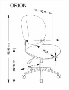 Obrazek Fotel młodzieżowy Orn czarny/popielaty