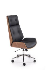 Obrazek Fotel gabinetowy Milo orzechowy/czarny