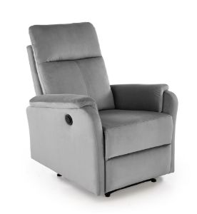 Obrazek Fotel wypoczynkowy z funkcją elektrycznego rozkładania Amora popielaty