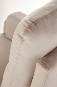 Obrazek Fotel wypoczynkowy z funkcją elektrycznego rozkładania Amora beżowy