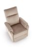 Obrazek Fotel wypoczynkowy z funkcją elektrycznego rozkładania Amora beżowy