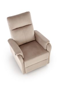 Obrazek Fotel wypoczynkowy z funkcją elektrycznego rozkładania Amora beżowy