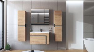 Obrazek Szafka pod umywalkę Balto 80/1S dąb złoty