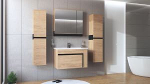 Obrazek Szafka pod umywalkę Balto 80/1S dąb złoty