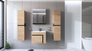 Obrazek Szafka pod umywalkę Balto 60/1S dąb złoty